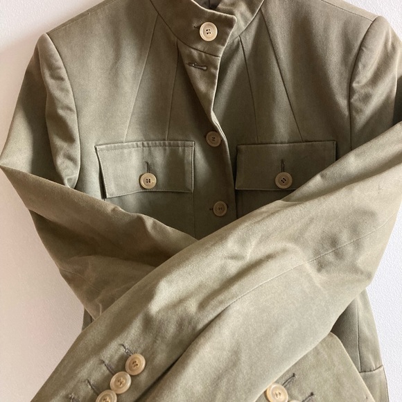 Military Jacket - Worn Olive Green - true vintage, designer - Picture 9 of 11